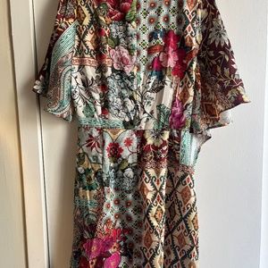 Zara Multicolored Wrap Dress